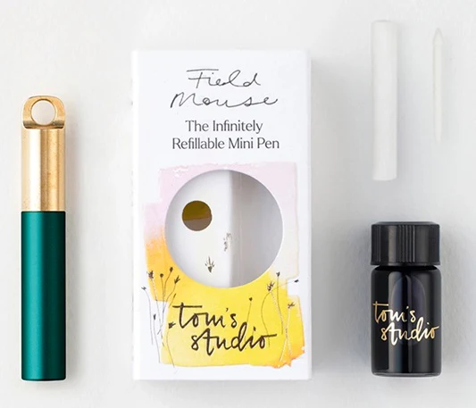 Tom's Studio The Field Mouse Refillable Mini Travel Pen - Ivy