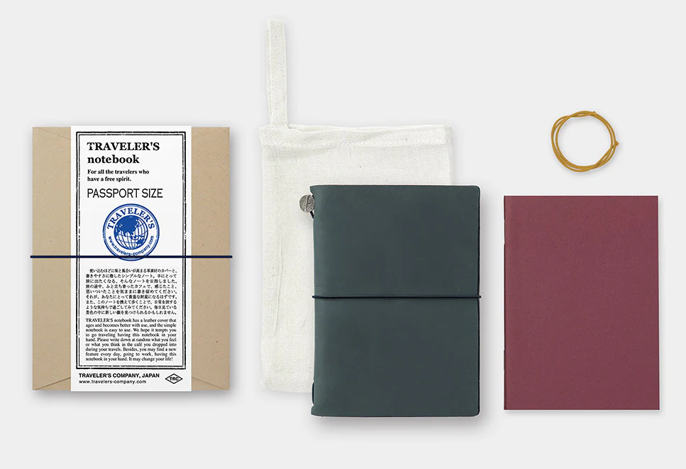 TRAVELER’S notebook Beginners Olive - Passport Size - Image 3
