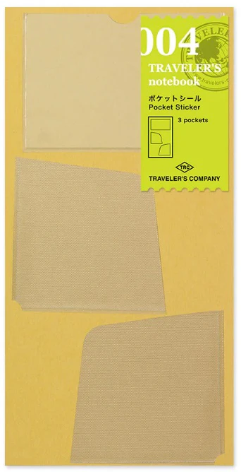 TRAVELER'S Notebook Refill 004 Pocket Sticker