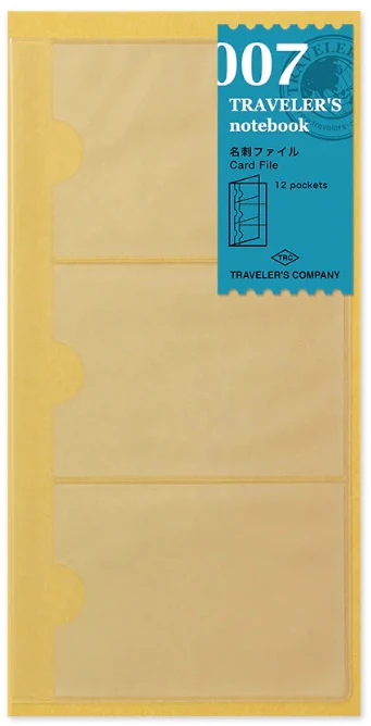 TRAVELER'S Notebook Refill 007 Card File - Image 2