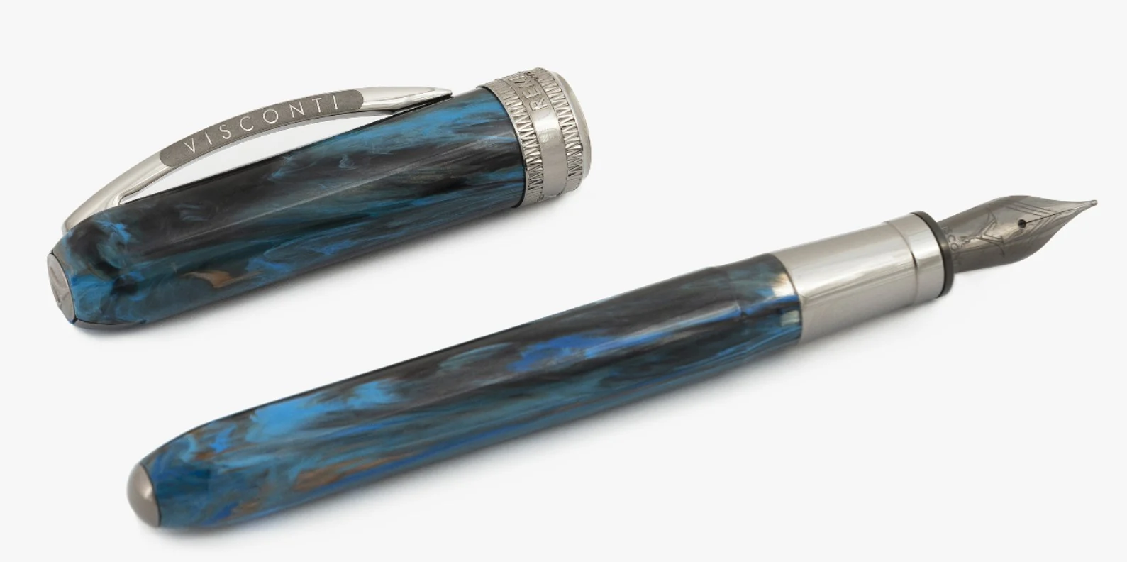 Visconti Rembrandt S Light Blue Steel Fountain Pen - Image 2