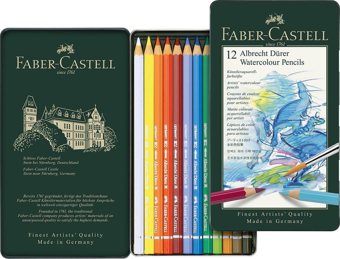 Watercolour pencil Albrecht Dürer Tin of 12 - Image 2
