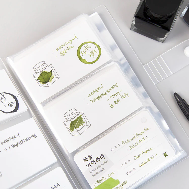 Wearingeul Clear Chart Book - Transparent Colorchart Ink Card Binder
