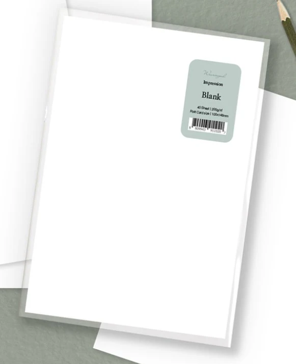Wearingeul Impression Paper - Blank Post Cards - 40 Cards