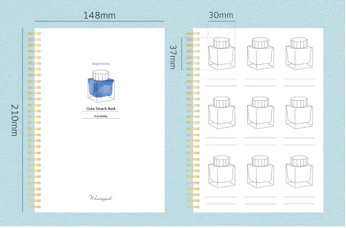 Wearingeul Ink Color Swatch A5 Notebook - Image 2