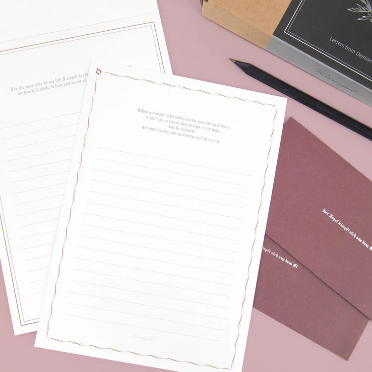 Wearingeul Letters from Demian - Letters & Envelope Set