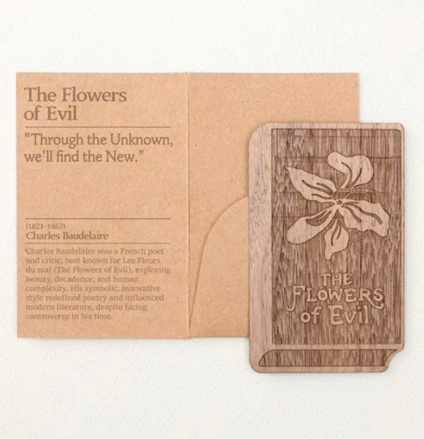 Wearingeul Wooden Bookmark - The Flowers of Evil